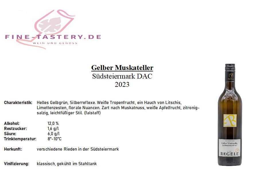 GELBER MUSKATELLER SÜDSTEIERMARK DAC