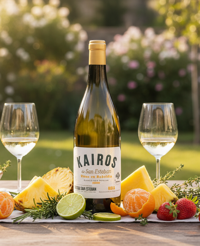KAIROS de San Esteban Vinos en Rebeldia Blanco DOCa Rioja
