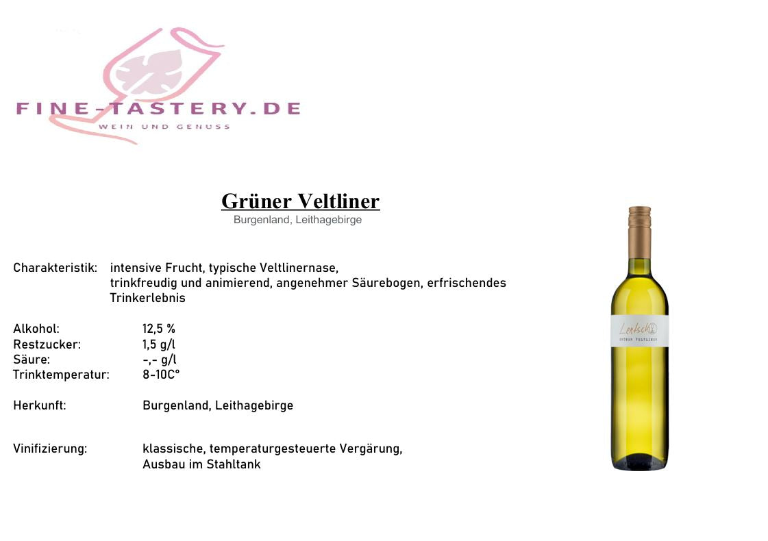 Grüner Veltliner Weingut Lentsch Burgenland Leithaberg